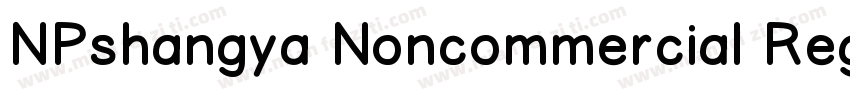 NPshangya Noncommercial Regula字体转换